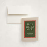 "Prep Room" - Baby Shower Thank You Cards in Taupe by Ashlee Townsend - Card with Envelope