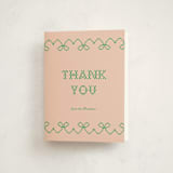 "Needlepoint" - Baby Shower Thank You Cards in Grass by Claire - Front