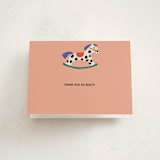 "Rocking Baby Shower" - Baby Shower Thank You Cards in Peach by Harriet Richter - Front