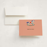 "Rocking Baby Shower" - Baby Shower Thank You Cards in Peach by Harriet Richter - Card with Envelope