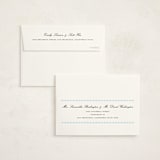 "Sweetly Scalloped" - Baby Shower Thank You Cards in Sky by Catherine Culvenor - FREE Recipient Addressing