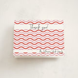"Wavy Frame Fun" - Baby Shower Thank You Cards in Watermelon by Ro Pacifico - Front