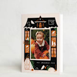 "Ghost House" - Halloween Cards in Pumpkin by Grae - Folded Card