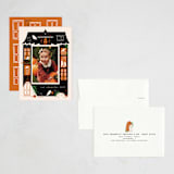 "Ghost House" - Halloween Cards in Pumpkin by Grae - Assembled