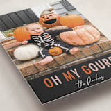 "Oh My Gourd" - Halloween Cards in Pumpkin by Dawn Pope - Detail