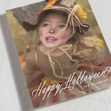 "Spooky Script" - Halloween Cards in Ghostly white by Hooray Creative - Detail