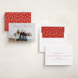 "Charming Script" - Holiday Cards in Poinsettia by Erica Krystek - Assembled