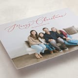"Charming Script" - Holiday Cards in Poinsettia by Erica Krystek - Detail