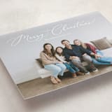 "Charming Script" - Holiday Cards in Frost by Erica Krystek - Detail