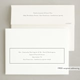"Minimalist Frame" - Holiday Cards in Snow by Nicole Walsh - FREE Recipient Addressing