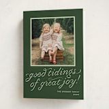 "cotillion" - Holiday Cards in Evergreen by Megan Davis - Folded Card