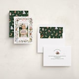 "Hundred Aker Wreath" - Holiday Cards in Christopher Robin by Sarah Knight - Assembled