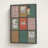 "Pixar's Mosters Inc Holiday Doors" - Holiday Cards in Santa by Claudia Orengo - Folded Card