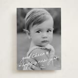 "Scrawled" - Holiday Cards in Icicle by Julia Hall - Front