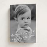 "Scrawled" - Holiday Cards in Icicle by Julia Hall - Folded Card