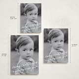 "Scrawled" - Holiday Cards in Icicle by Julia Hall - Formats Available