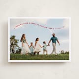 "Simple Twist" - Holiday Cards in Poinsettia by Erica Krystek - Front