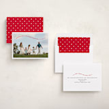 "Simple Twist" - Holiday Cards in Poinsettia by Erica Krystek - Assembled