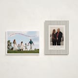 "Simple Twist" - Holiday Cards in Poinsettia by Erica Krystek - Photo Orientation Options