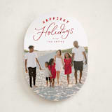 "Paisley" - Holiday Cards in Candied Apple by Everett Paper Goods - Front