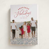 "Paisley" - Holiday Cards in Candied Apple by Everett Paper Goods - Folded Card