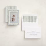 "Delicate botanical frame" - Holiday Cards in Blue Jay by Lucrecia Caporale - Assembled