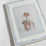 "Delicate botanical frame" - Holiday Cards in Blue Jay by Lucrecia Caporale - Detail
