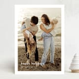 "Minimalist Border" - Holiday Cards in Cotton by Stacey Meacham - Front