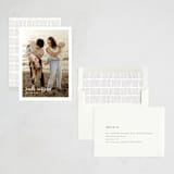 "Minimalist Border" - Holiday Cards in Cotton by Stacey Meacham - Assembled