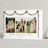 "Joyful Holly" - Holiday Cards in Mulled Wine by Susan Moyal - Folded Card