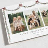 "Joyful Holly" - Holiday Cards in Mulled Wine by Susan Moyal - Detail