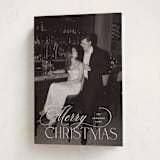 "Holiday in Type" - Holiday Cards in Snow by Design Lotus - Folded Card