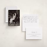 "Holiday in Type" - Holiday Cards in Snow by Design Lotus - Assembled