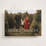 "Festive Ampersand" - Holiday Cards in Snow by Meggy Masters - Front