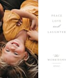 "Peace Love & Laughter" - Holiday Cards in Ash by Jula Paper Co. - Detail