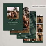 "Minimal Snapshot" - Holiday Cards in Evergreen by Jackie Crawford - Back of Card