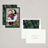 "Minimal Snapshot" - Holiday Cards in Evergreen by Jackie Crawford - Assembled