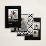 "Married & Bright" - Holiday Cards in Ink by Ekko Studio - Back of Card Options