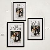 "Married & Bright" - Holiday Cards in Ink by Ekko Studio - Formats Available