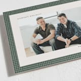 "Classic Houndstooth" - Holiday Cards in Balsam by Ekko Studio - Detail