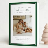 "New Happy Place" - Holiday Cards in Pine by Amy Kross - Folded Card