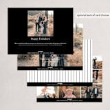 "The Gallery" - Holiday Cards in Onyx by Genna Blackburn - Back of Card Options