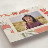 "Holiday Lily" - Holiday Cards in Vermillion by Lise Gulassa - Detail