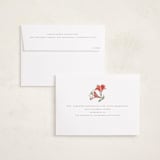 "Holiday Lily" - Holiday Cards in Vermillion by Lise Gulassa - FREE Recipient Addressing