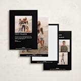 "Cranberry Sauce" - Holiday Cards in Coal by Blustery August - Back of Card Options