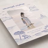 "Tis the Sea Sun" - Holiday Cards in Ocean by Pink House Press - Detail