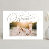 "Feliz" - Holiday Cards in Linen by Elsa Duncan - Front