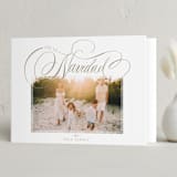 "Feliz" - Holiday Cards in Linen by Elsa Duncan - Folded Card