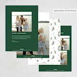 "Joyful-Bow" - Holiday Cards in Leaf by BR Designs - Back of Card Options