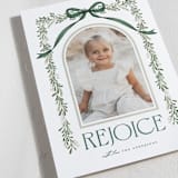 "Joyful-Bow" - Holiday Cards in Leaf by BR Designs - Detail